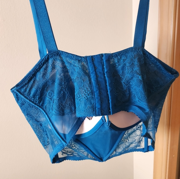 Victoria's Secret Teal Lace Bra - Picture 3 of 9